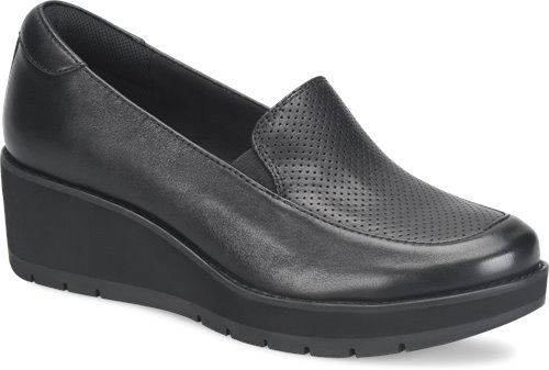 Fabiana Black.Exclusive Pillowtop® memory foam footbed