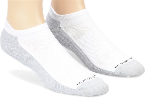 COMPRESSION ANKLET 2PK MENS WHITE