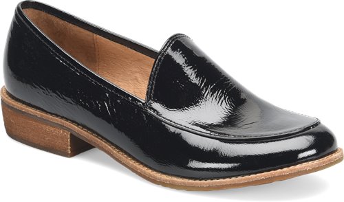 Napoli Patent. Leather-lined footbed, cushioned for extra comfort