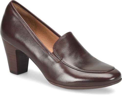 Lucinda Choco.Soft microfiber-lined footbed, cushioned at ball, heel and arch