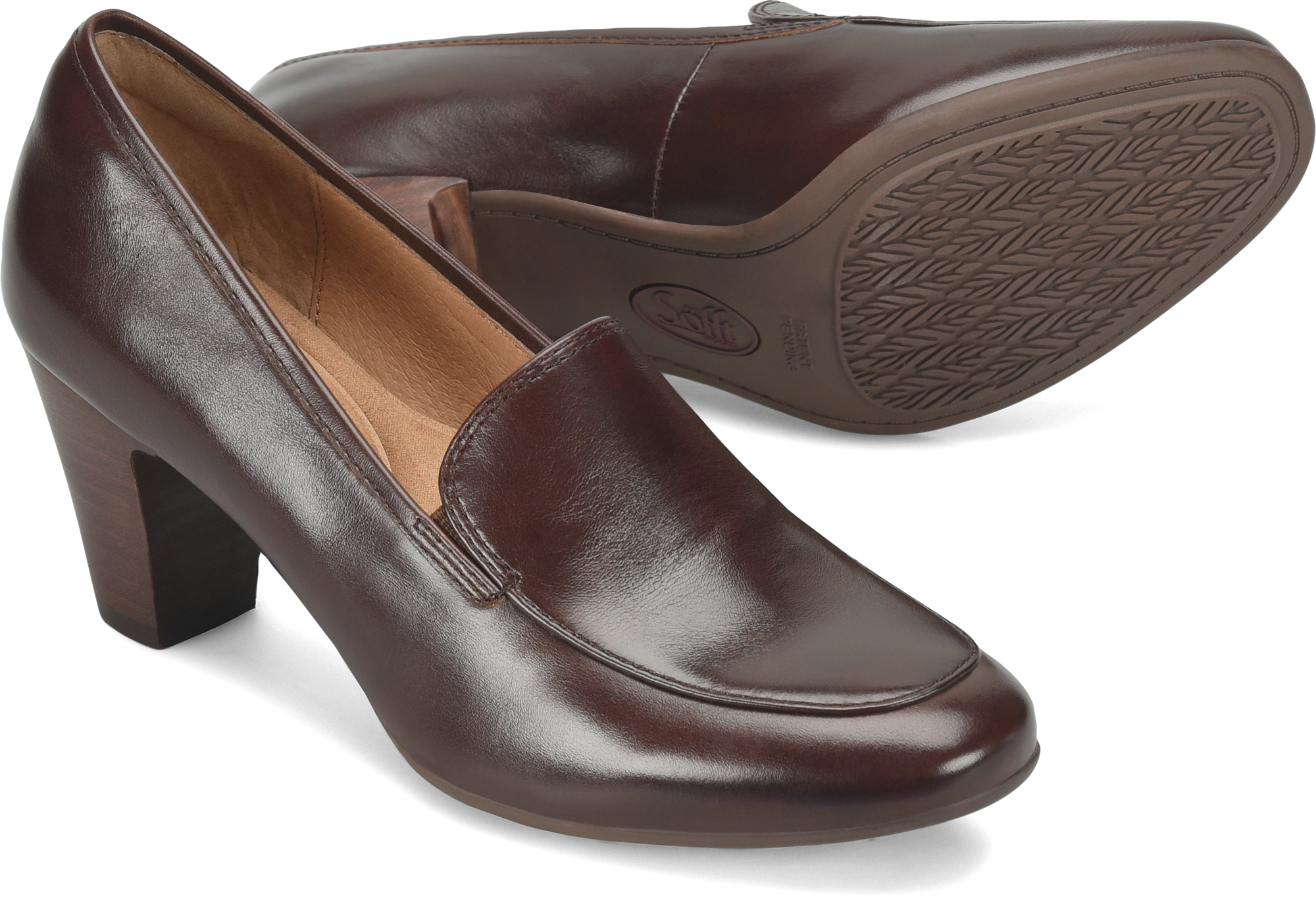 Lucinda Choco.Soft microfiber-lined footbed, cushioned at ball, heel and arch